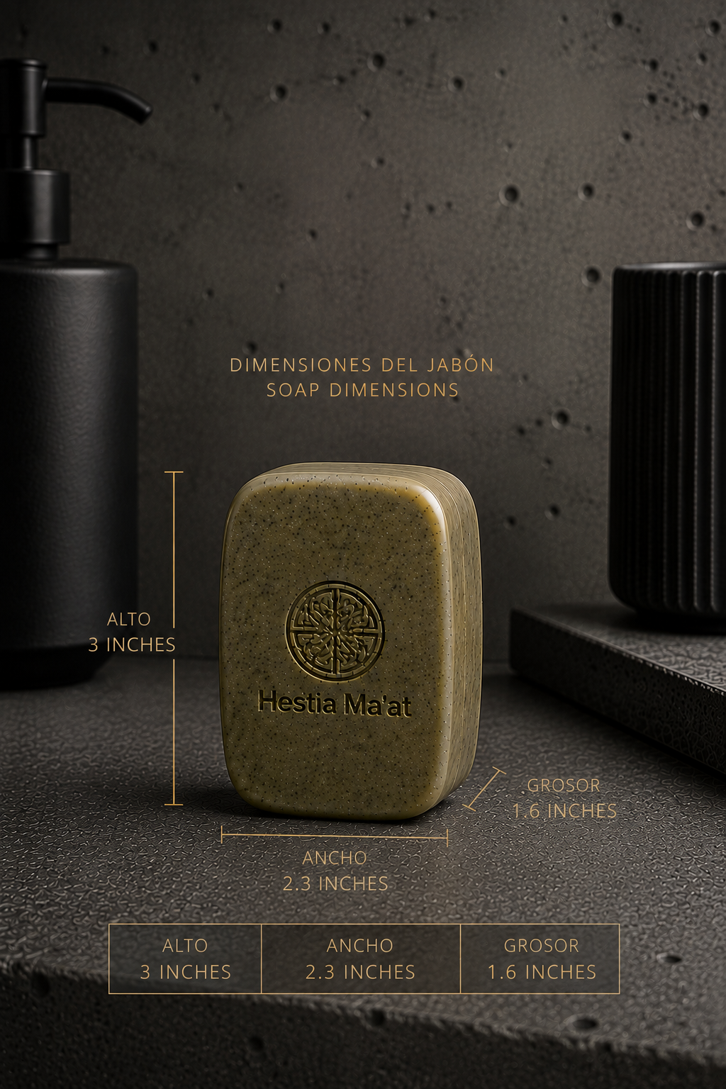 Peruvian Maca, Kalanchoe  & CBD Men's Body Soap 8 oz