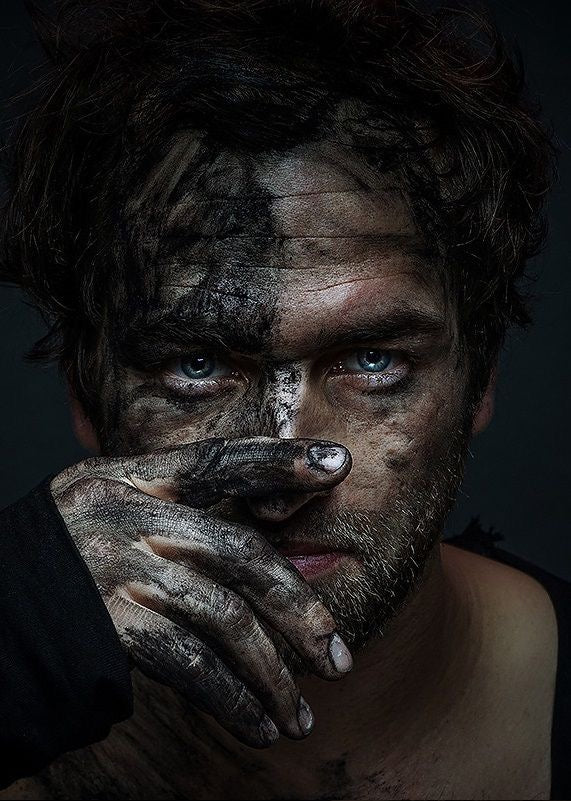 Black mineral Mud Soap Bar / Detoxifying Facial Cleanser for Oliy and acne prone Skin.